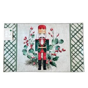 Nourison Home NUTCRACKER Washable Rug 20x32 Christmas Holiday Home Decor New